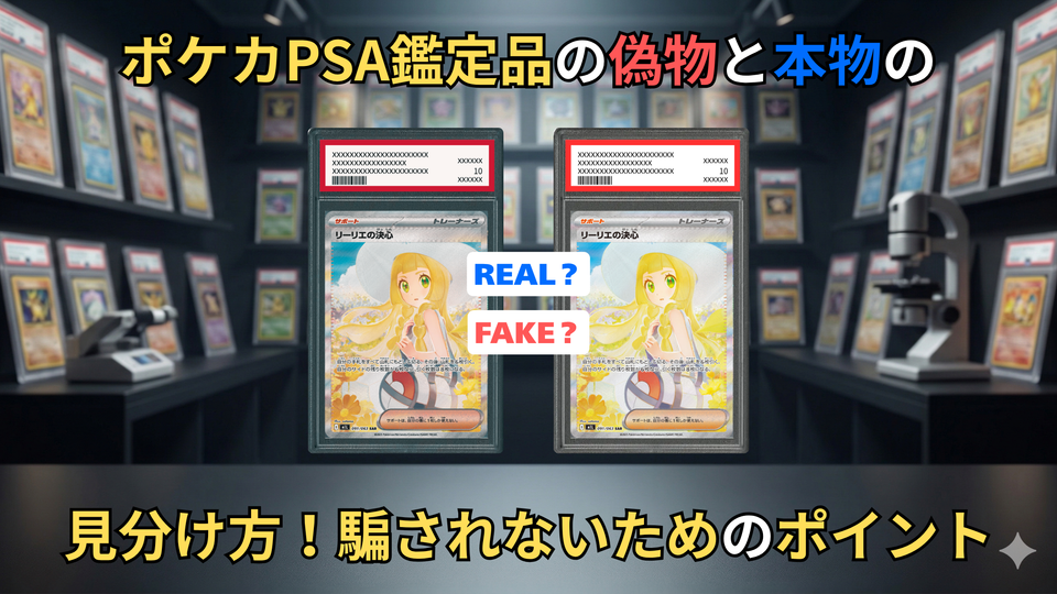 ポケカPSA鑑定品の偽物と本物の見分け方!精巧な偽造品に騙されないポイント