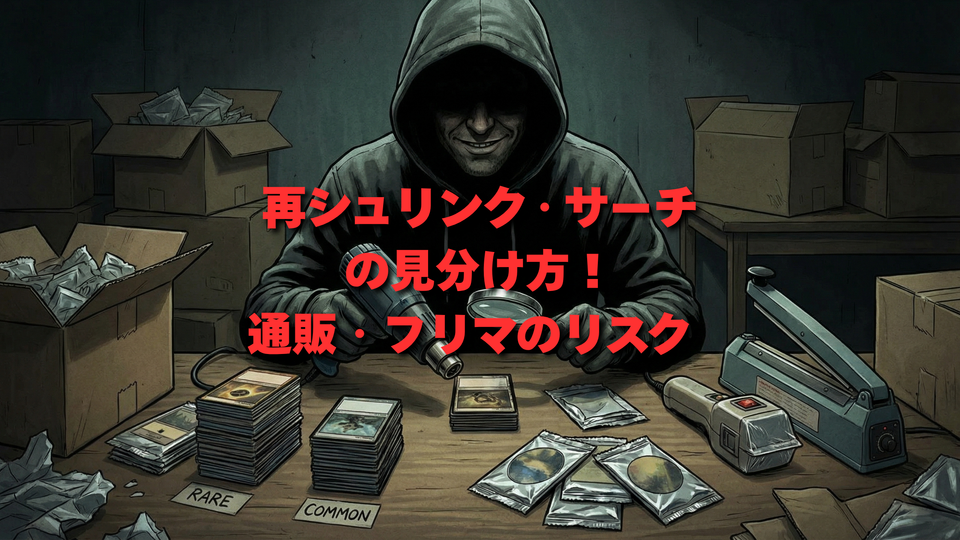 ポケカ再シュリンク・サーチの見分け方!メルカリ・Amazonのリスク