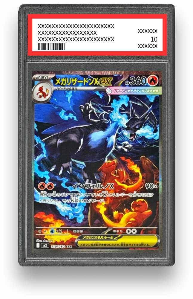 メガリザードンXex SARのPSA10イメージ画像