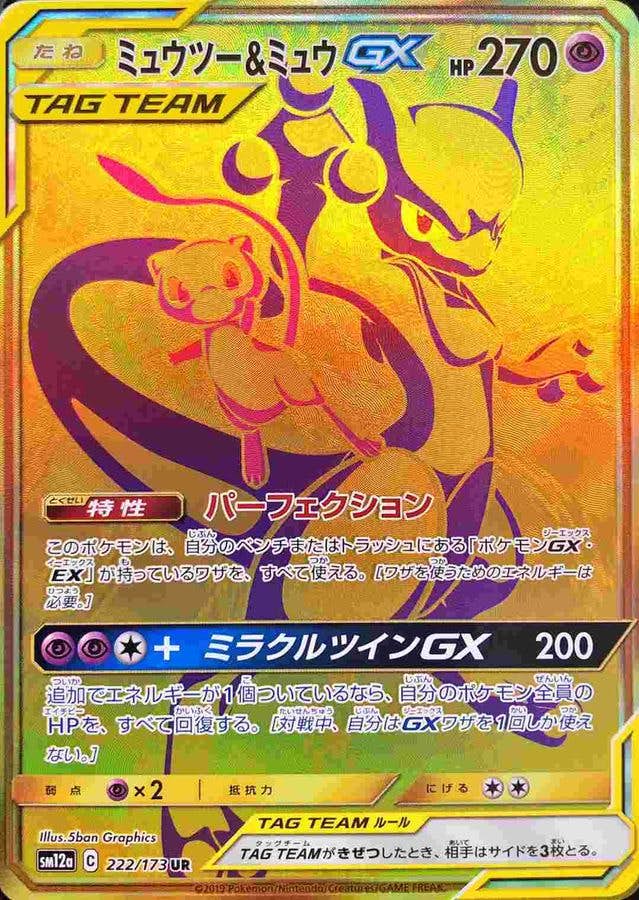 ミュウツー&ミュウGX UR【222/173】