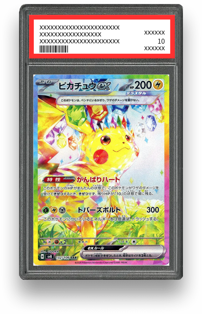 ピカチュウex SARのPSA10イメージ画像