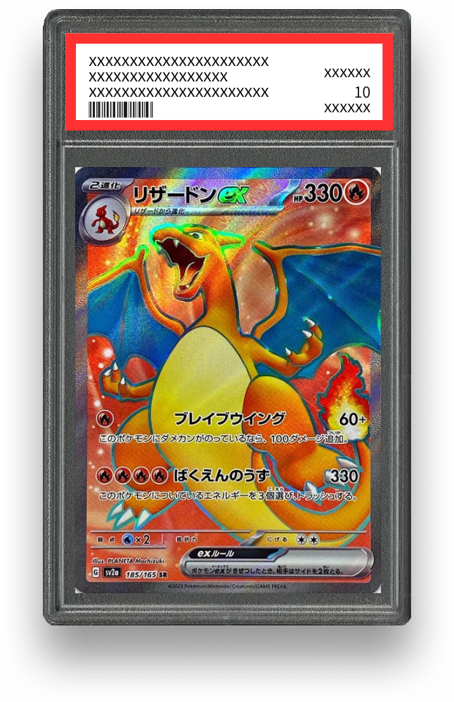 リザードンex SRのPSA10イメージ画像