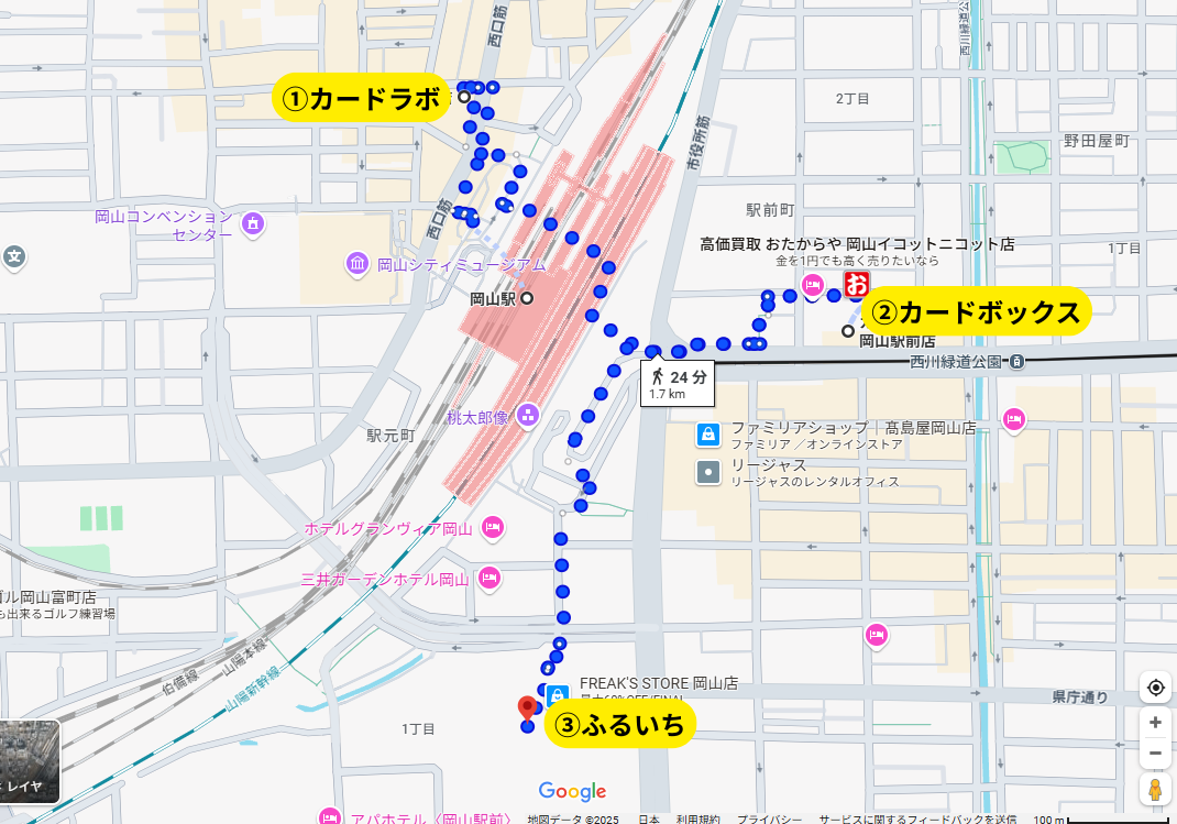 岡山駅マップ