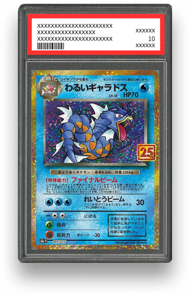わるいギャラドス（25th）のPSA10イメージ画像