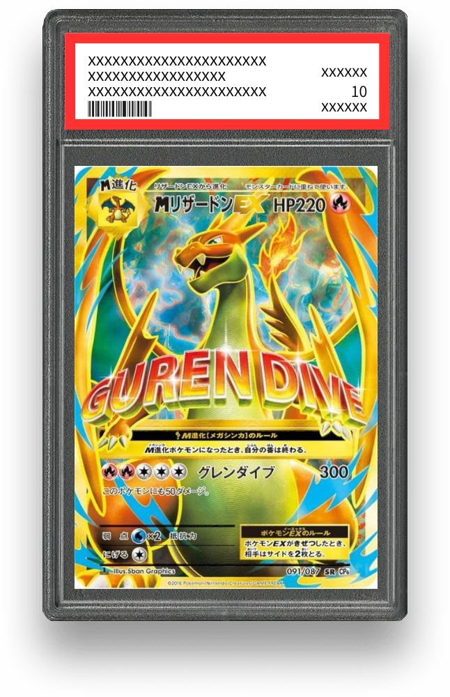 MリザードンEX SRのPSA10イメージ画像