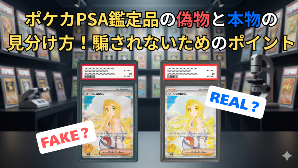 PSA鑑定品の偽物見分け方トップ画