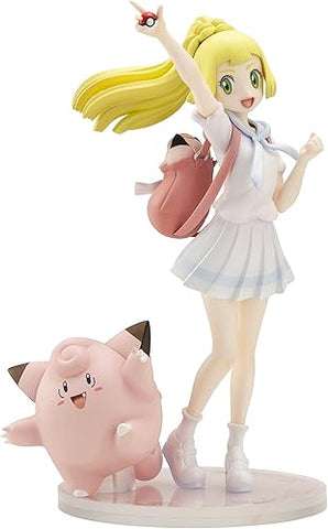 ポケモンセンターオリジナル フィギュア がんばリーリエ＆ピッピ 1/8スケール PVC＆ABS製 塗装済み完成品フィギュア