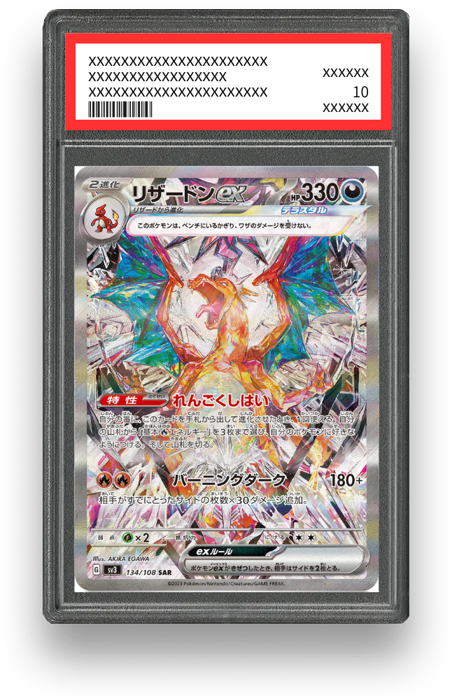 リザードンex SARのPSA10イメージ画像